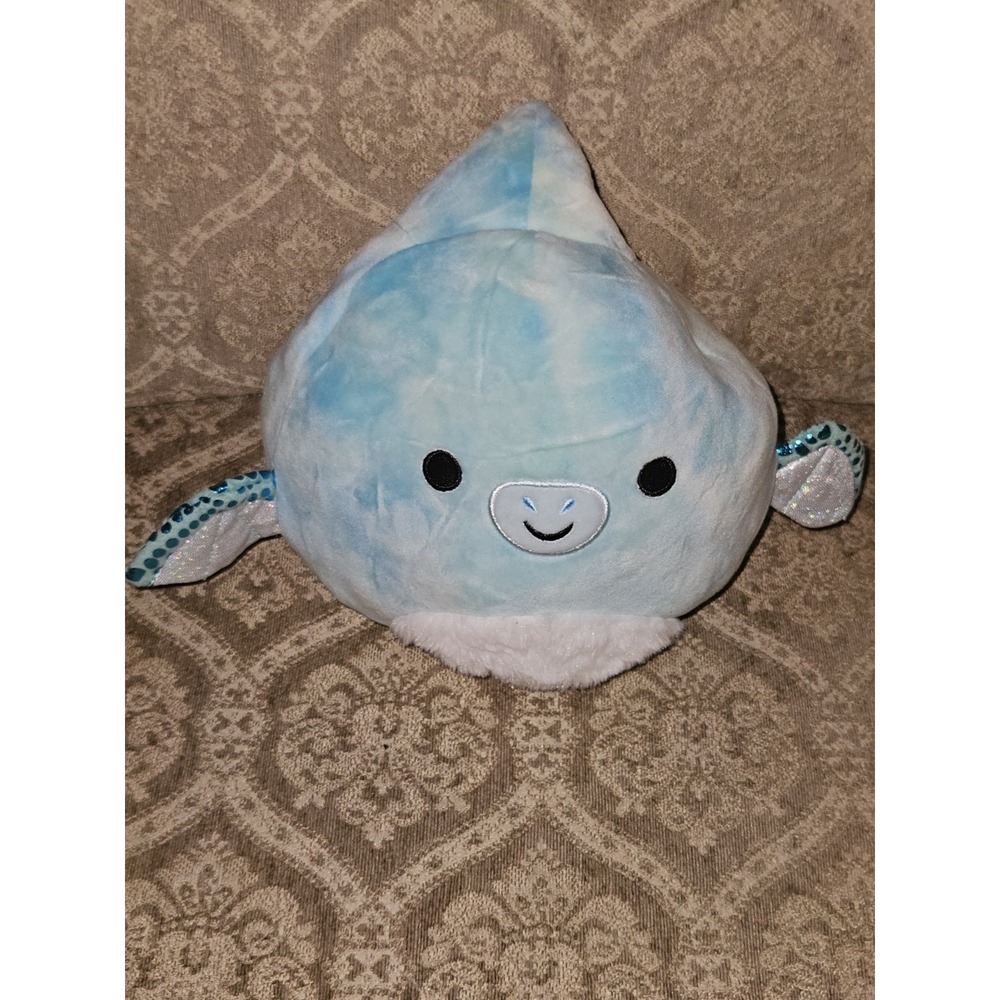 Squishmallows Flipamallows Shark Triceratops Plush Reversible Blue Green Toy